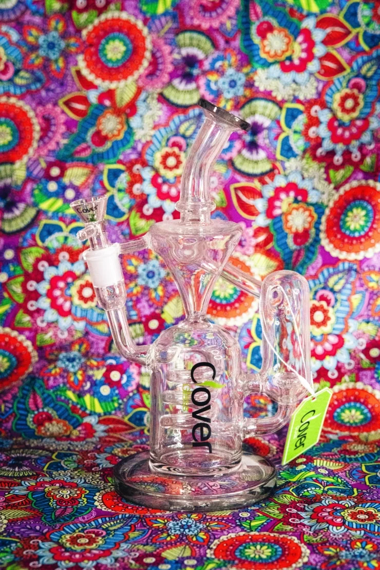 Clover Glass recycler water pipe at El Paso Smoke Shops