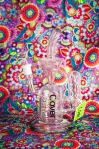 Clover Glass recycler water pipe at El Paso Smoke Shops