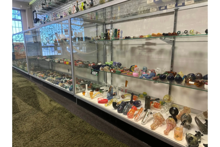 American and German handmade glass spoon pipes at El Paso Smoke Shop flagship on N Desert Blvd