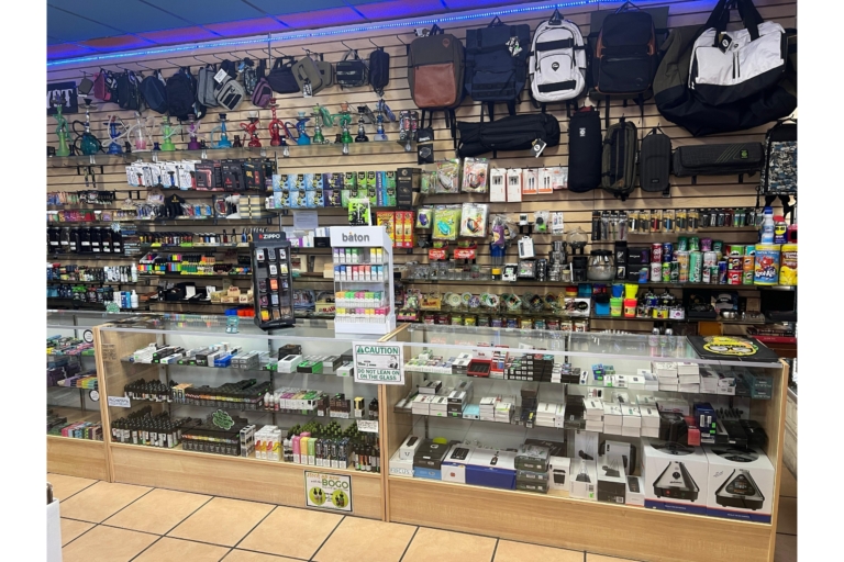 Volcano vaporizers, Puffco e-rigs, vape juice, detox kits, stash cans, and Zippos at Mesa Smoke Shop on N Mesa St