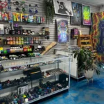 Incense, stash cans, grinders, and wood and metal pipes at Resler Smoke Shop.