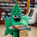 Signature marijuana-themed display at Yandell Smoke Shop — our highest-rated Central El Paso location
