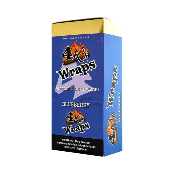 4Kings leaf wraps in El Paso, cigarillo blunt wraps by Good Times, 4 per resealable foil pouch, same-day pickup