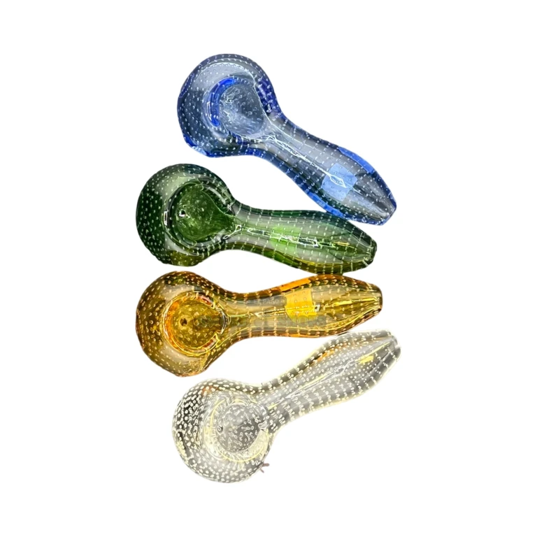 Air Bubble Head glass spoon pipe carb hole view in El Paso, 4 mm left-side carb, hand pipe el paso