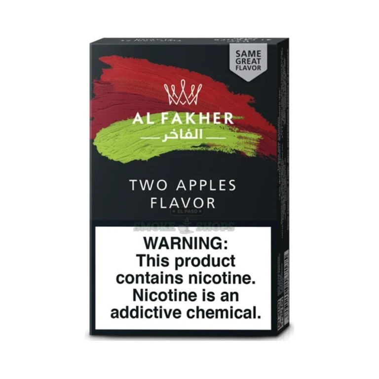 New Pack 50g Al Fakher Two Apples at El Paso Smoke Shop, in stock near me for same-day pickup
