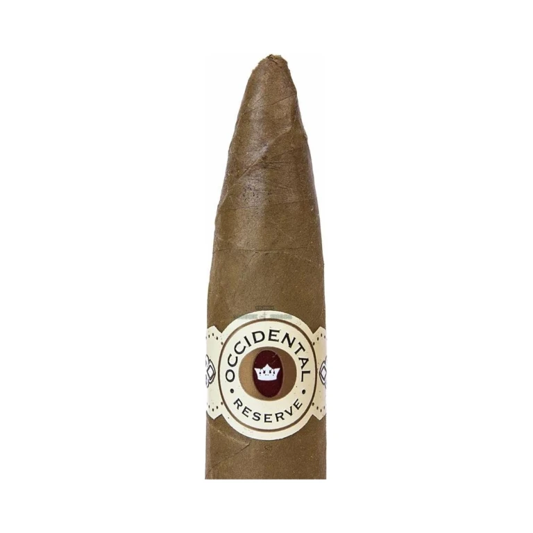 Torpedo Reserve Occidental cigar foot and tapered head in El Paso, mild to medium Dominican torpedo, in stock at 10 stores