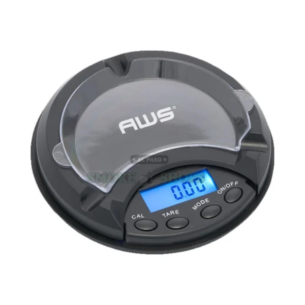 AWS AT-500 digital pocket scale in El Paso, black, 500g capacity and 0.1g readability with backlit LCD