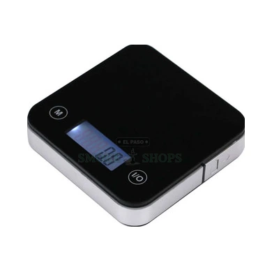 AWS Cube 1-KG digital pocket scale in El Paso, 1000g x 0.1g capacity, chrome cube body shown front view