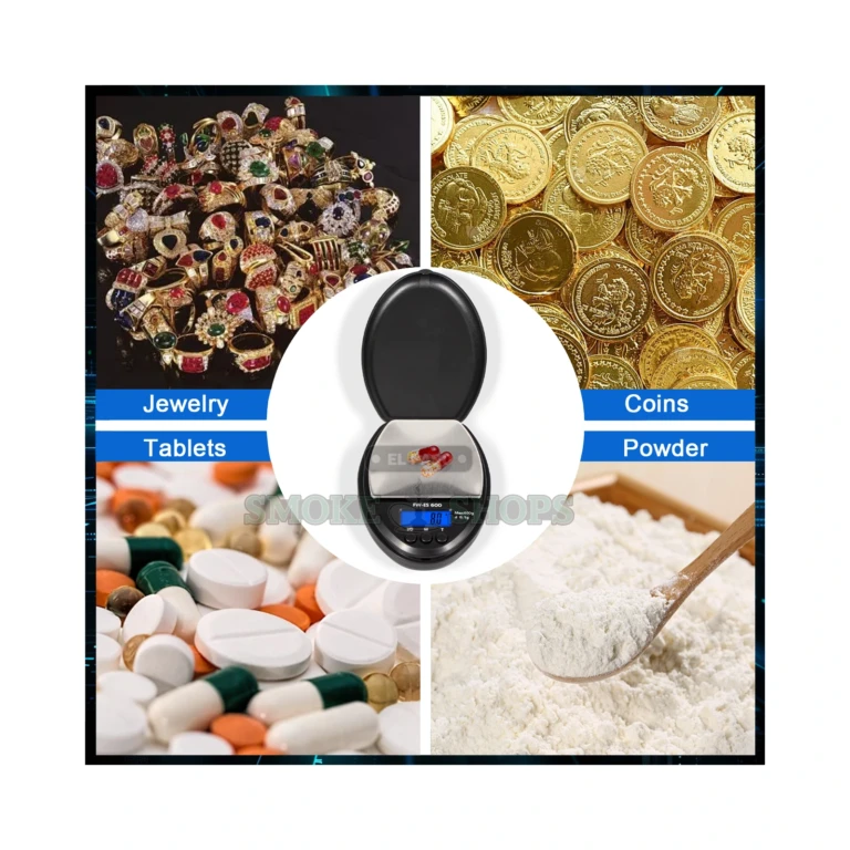 AWS ES-600 closed Black pocket scale in El Paso, compact 4 inch 600g scale with six units, same-day pickup