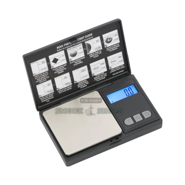 AWS Max-700 digital pocket scale in El Paso, 700g x 0.1g, backlit LCD, same-day in-store pickup