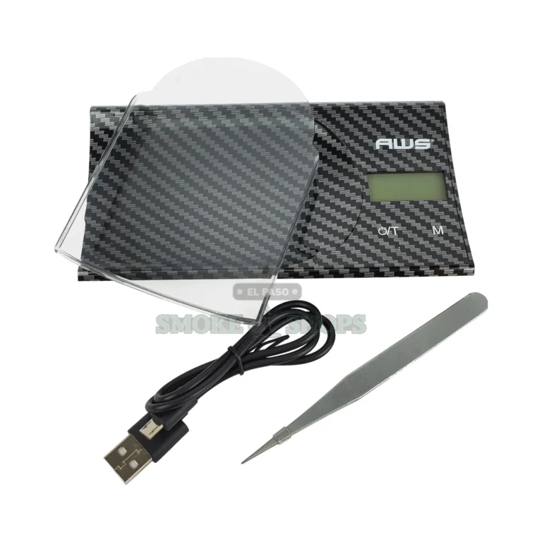 AWS Scoop Scale 650 pocket scale in El Paso with scoop lid as weighing tray, USB rechargeable, same-day pickup