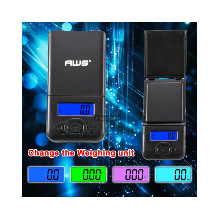 AWS V2-600 digital pocket scale in Blue in El Paso, 600 g capacity and six weighing units, reserve in store