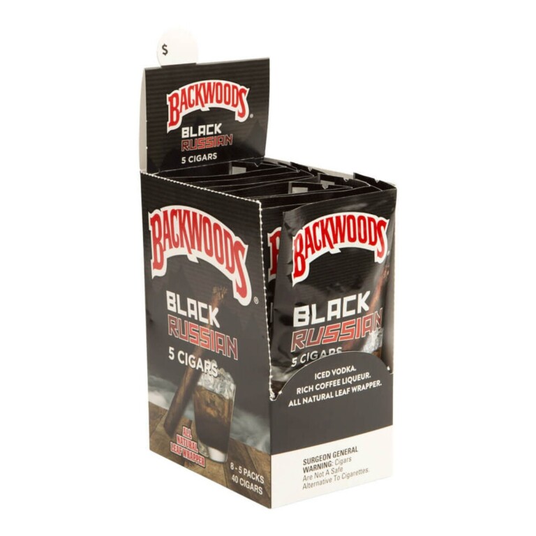 Russian Cream Backwoods 5 pack cigars in El Paso, natural leaf cigarillos, same-day in-store pickup ready