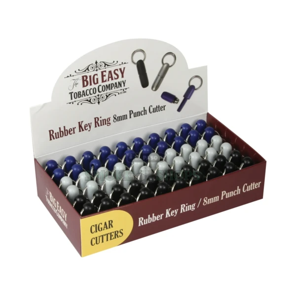 Big Easy small punch cigar cutter in El Paso, rubberised keychain punch with built-in ejector, in stock today