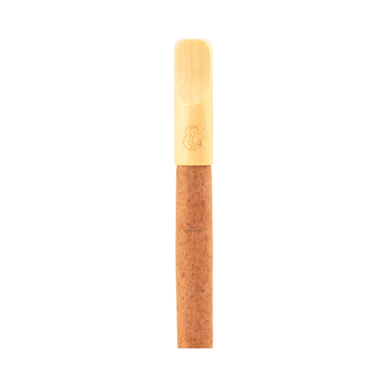 Black and Mild Wine wood-tip cigarillo close-up in El Paso, brown wood tip and natural wrapper, pickup today