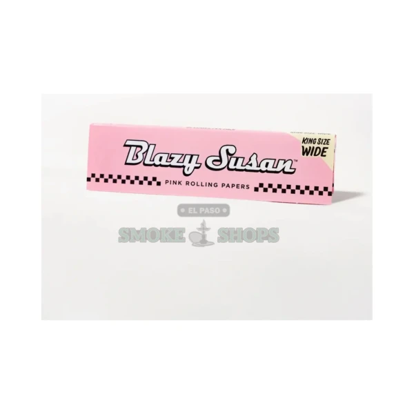Blazy Susan King Size pink rolling papers in El Paso, 50 vegan leaves, 109mm, slow even burn, same-day pickup