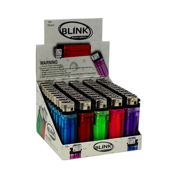 Blink Basic refillable butane lighter in El Paso, metal body and adjustable soft flame, same-day in-store pickup