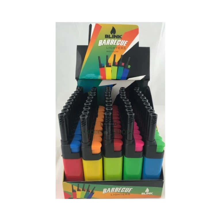 Blink Mini long-reach BBQ lighter El Paso, slim aluminum body about 4.12 inches, windproof jet flame, in stock at 10 stores