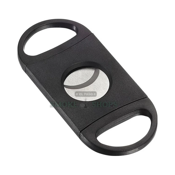 Blink Oval Cigar Cutter in El Paso, black double guillotine blade cutter that trims cigars up to a 56 ring gauge