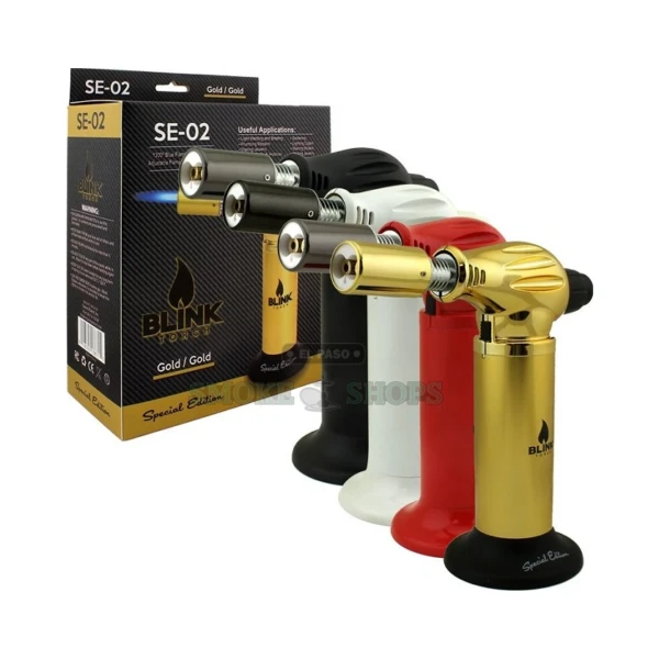 Blink SE02 dual jet butane torch lighter in El Paso, refillable with adjustable flame, same-day in-store pickup