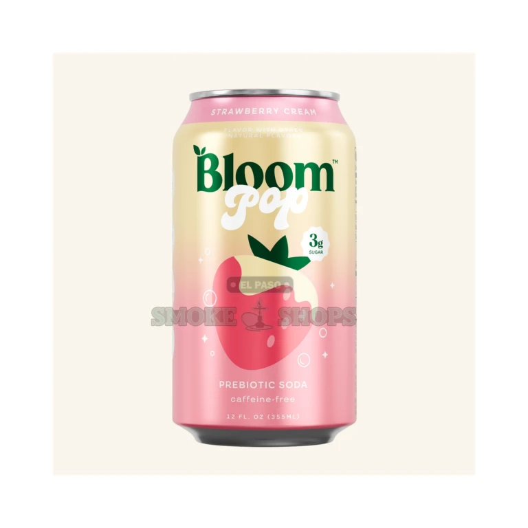 POP Prebiotic Soda Bloom Strawberry Cream at El Paso Smoke Shop, in stock near me for same-day pickup