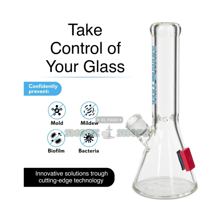 BoroBuddy Mini magnetic glass cleaner in El Paso, compact scrubber for small water pipes and rigs, 11 pads included