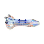 Candy Cane Glass Spoon Hand Pipe thumbnail