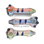 Candy Cane Glass Spoon Hand Pipe thumbnail