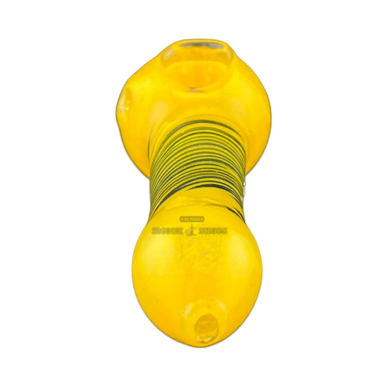 Center Line Frit glass pipe bowl close-up in El Paso, wide 21 mm bowl for tobacco use, El Paso Smoke Shops