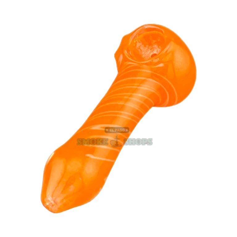 Center Line Frit glass spoon hand pipe in El Paso, colored glass with a frit center swirl, same-day pickup