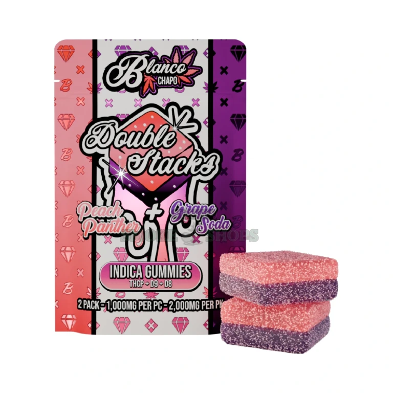 Blanco Double Stacks 2,000mg 2ct Chapo Peach Grape Soda at El Paso Smoke Shop, in stock near me for same-day pickup