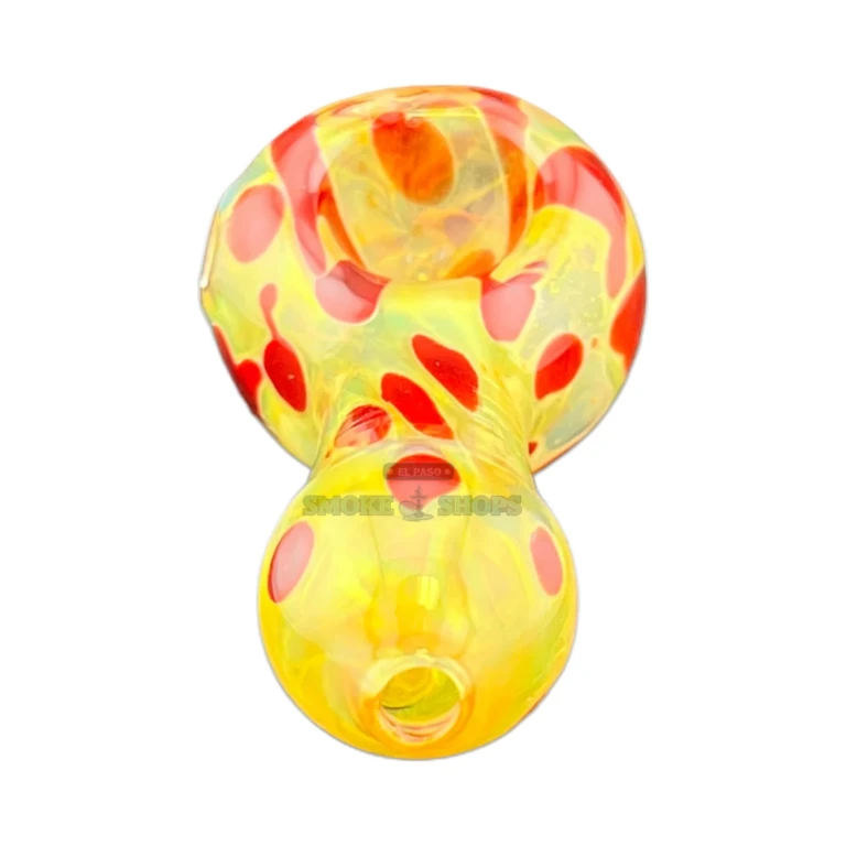 ChickenPox glass pipe bowl close-up in El Paso, wide 18 mm bowl for tobacco use, El Paso Smoke Shops
