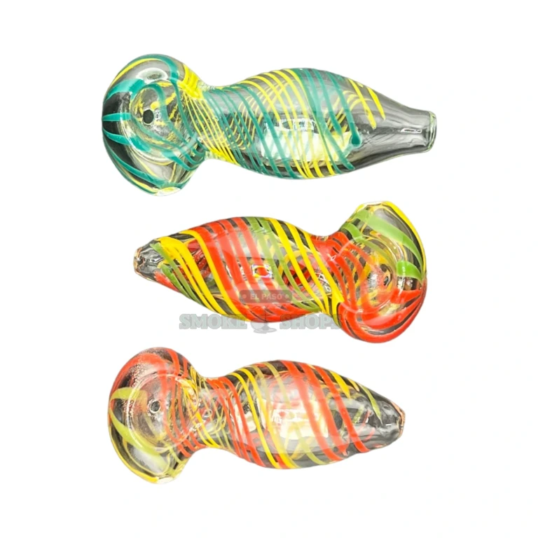 Chubbz glass spoon pipe standing upright in El Paso, stout clear body, in stock near me