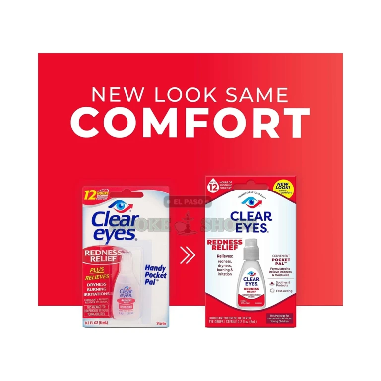Clear Eyes redness relief eye drops in El Paso, 0.5 fl oz (15 mL) over-the-counter bottle, same-day in-store pickup