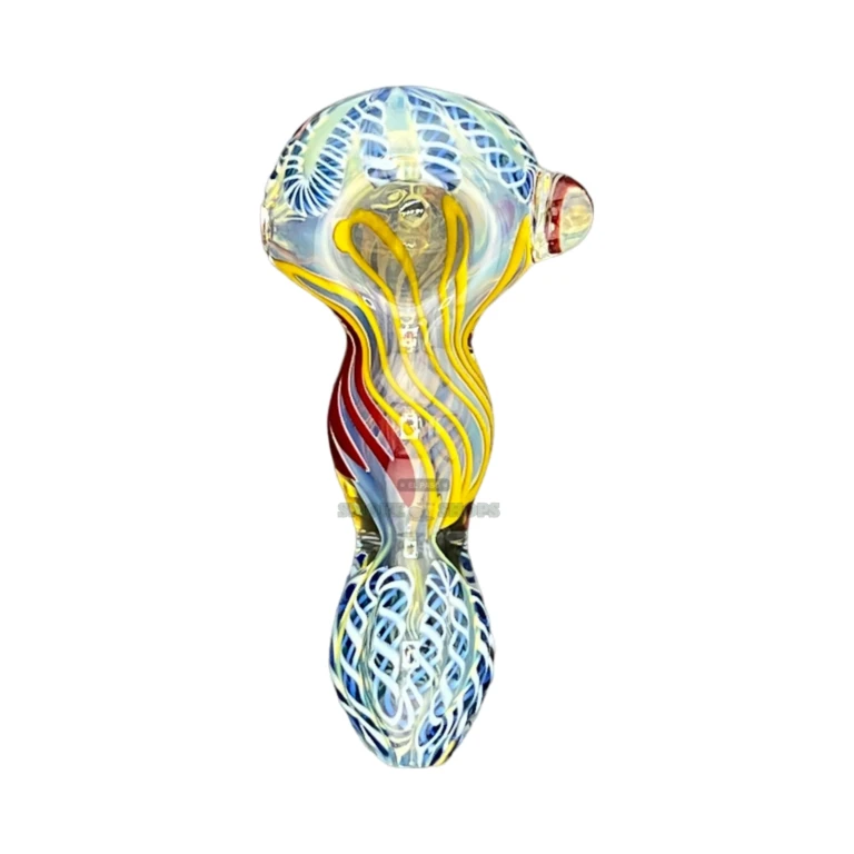 Clogged Pipe borosilicate hand pipe mouthpiece in El Paso, about 103 mm long with a left-side carb, glass pipe