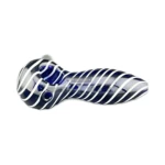 Clover Blue Shark Glass Spoon Hand Pipe thumbnail