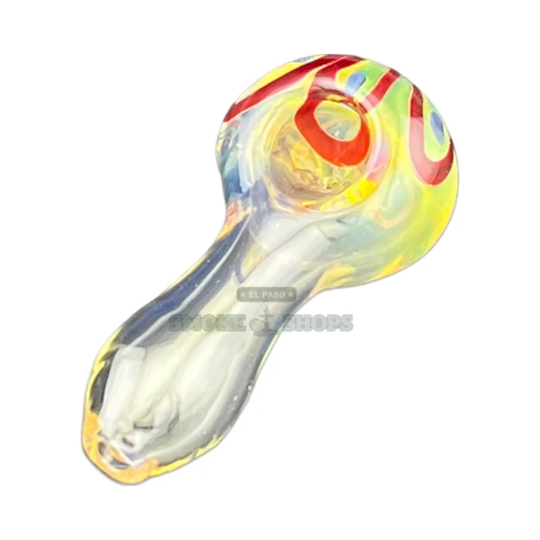 Clover Flower Seed Glass Spoon Hand Pipe