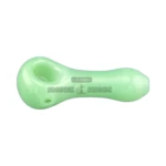 Clover Frosted Lucky Screen Glass Spoon Pipe thumbnail
