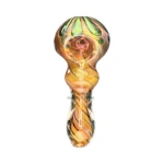 Clover Lucky Seaweed Twist Glass Spoon Hand Pipe thumbnail
