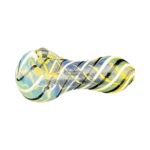 Clover Milk Chocolate Fumed Glass Spoon Hand Pipe thumbnail
