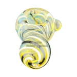 Clover Milk Chocolate Fumed Glass Spoon Hand Pipe thumbnail
