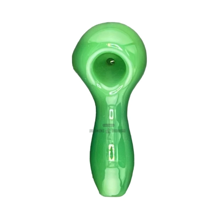 Clover Mini Plain borosilicate hand pipe mouthpiece in El Paso, tapered draw with a left-side carb, glass pipe