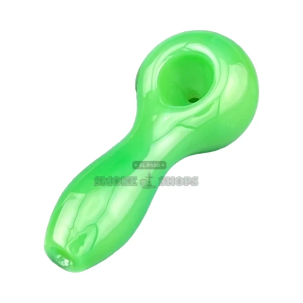 Clover Mini Plain Glass Spoon Hand Pipe