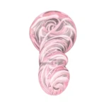 Clover Pinky Swirl Glass Spoon Hand Pipe thumbnail