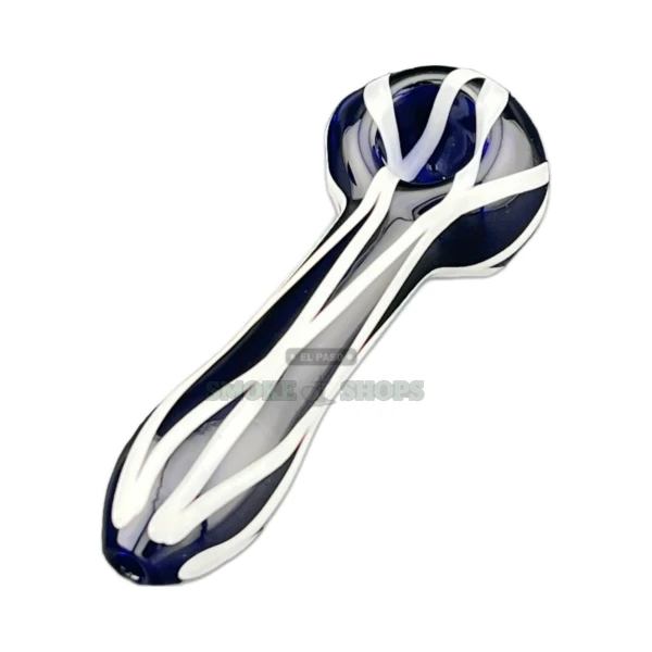 Clover Spider Web Glass Spoon Hand Pipe
