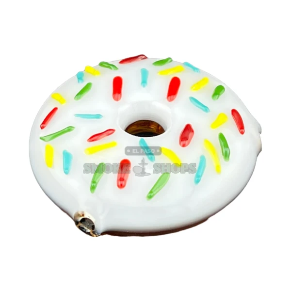 Clover Sprinkle Donut Glass Spoon Hand Pipe
