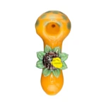 Clover Sun Flower Bee Glass Spoon Hand Pipe thumbnail