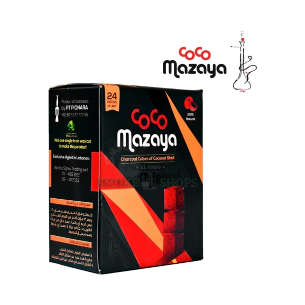 Coco Mazaya 24ct Natural Coconut Hookah Coal in El Paso