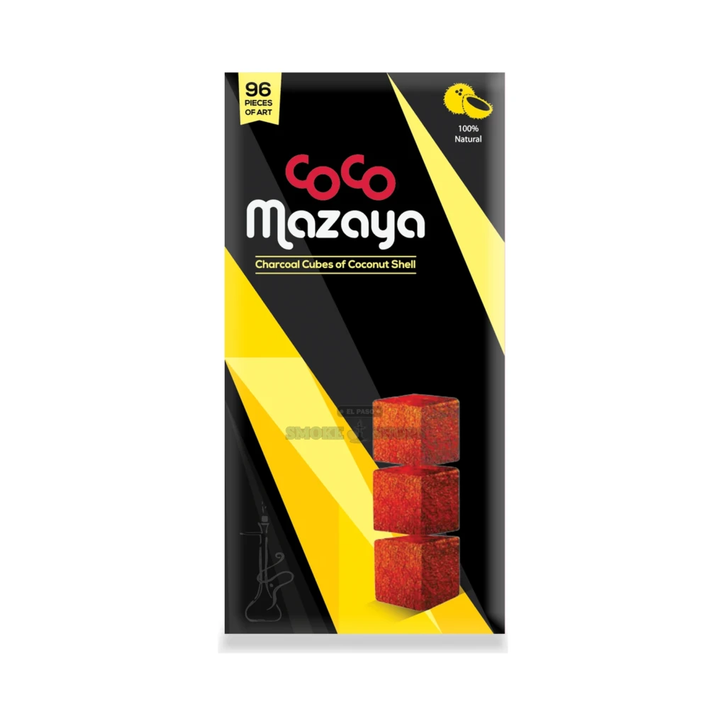 Coco Mazaya 96 Pcs Natural Coconut Hookah Coal in El Paso | El