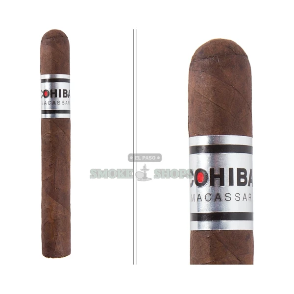 Cohiba Macassar Corona cigar in El Paso, 7.4 in x 49 Connecticut Habano wrapper, single cigar, same-day pickup